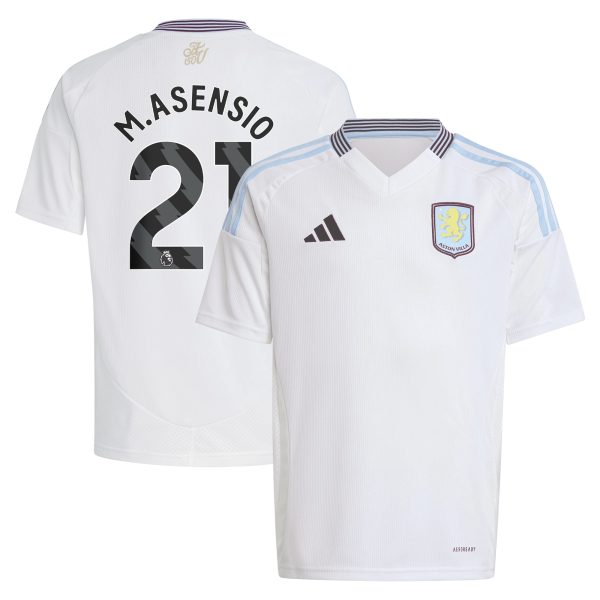 Aston Villa aston villa adidas away shirt 2024-25 – kids with m.asensio 21 printing Collection | AVFC Jerseys & Fan Gear