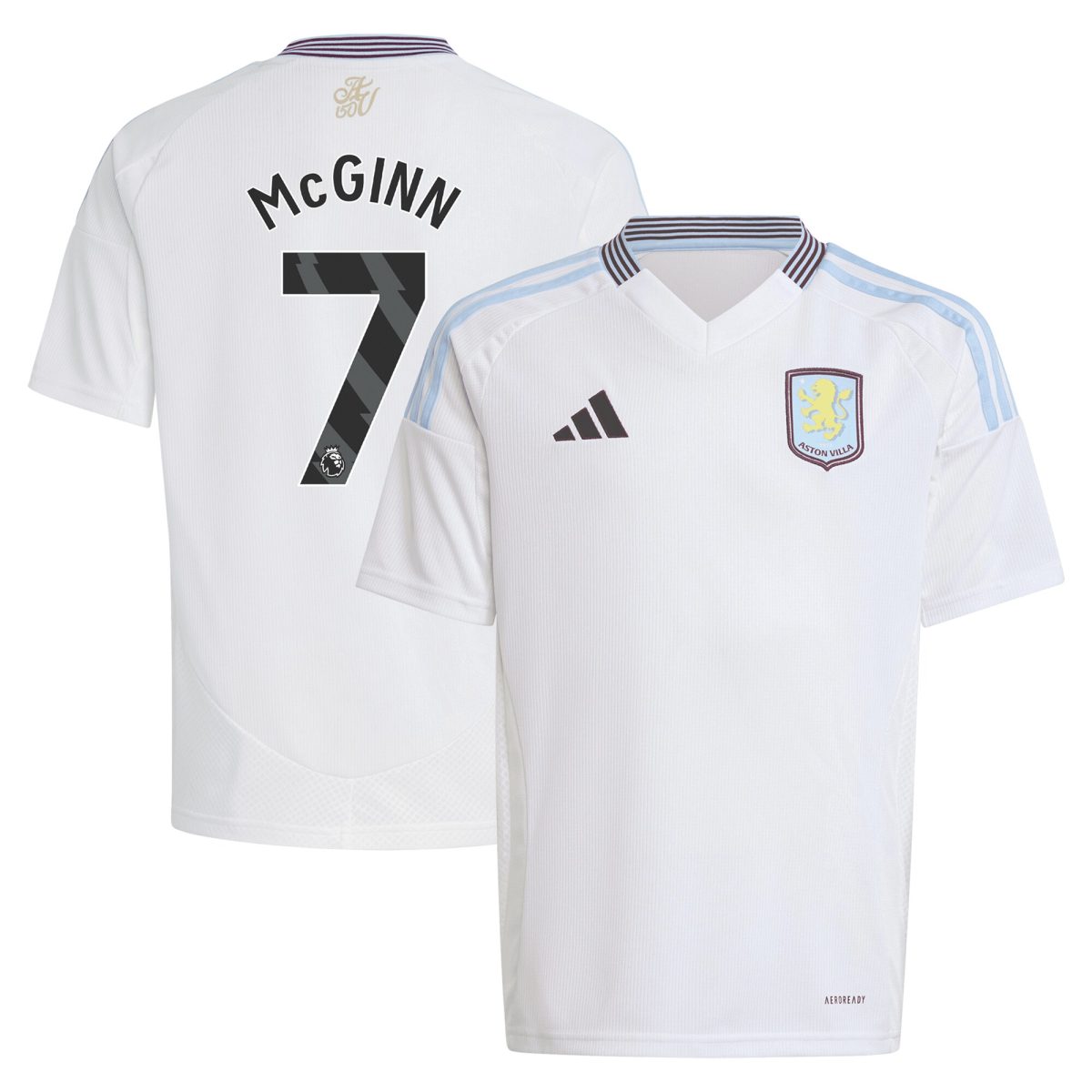 Aston Villa aston villa adidas away shirt 2024-25 – kids with mcginn 7 printing Collection | AVFC Jerseys & Fan Gear