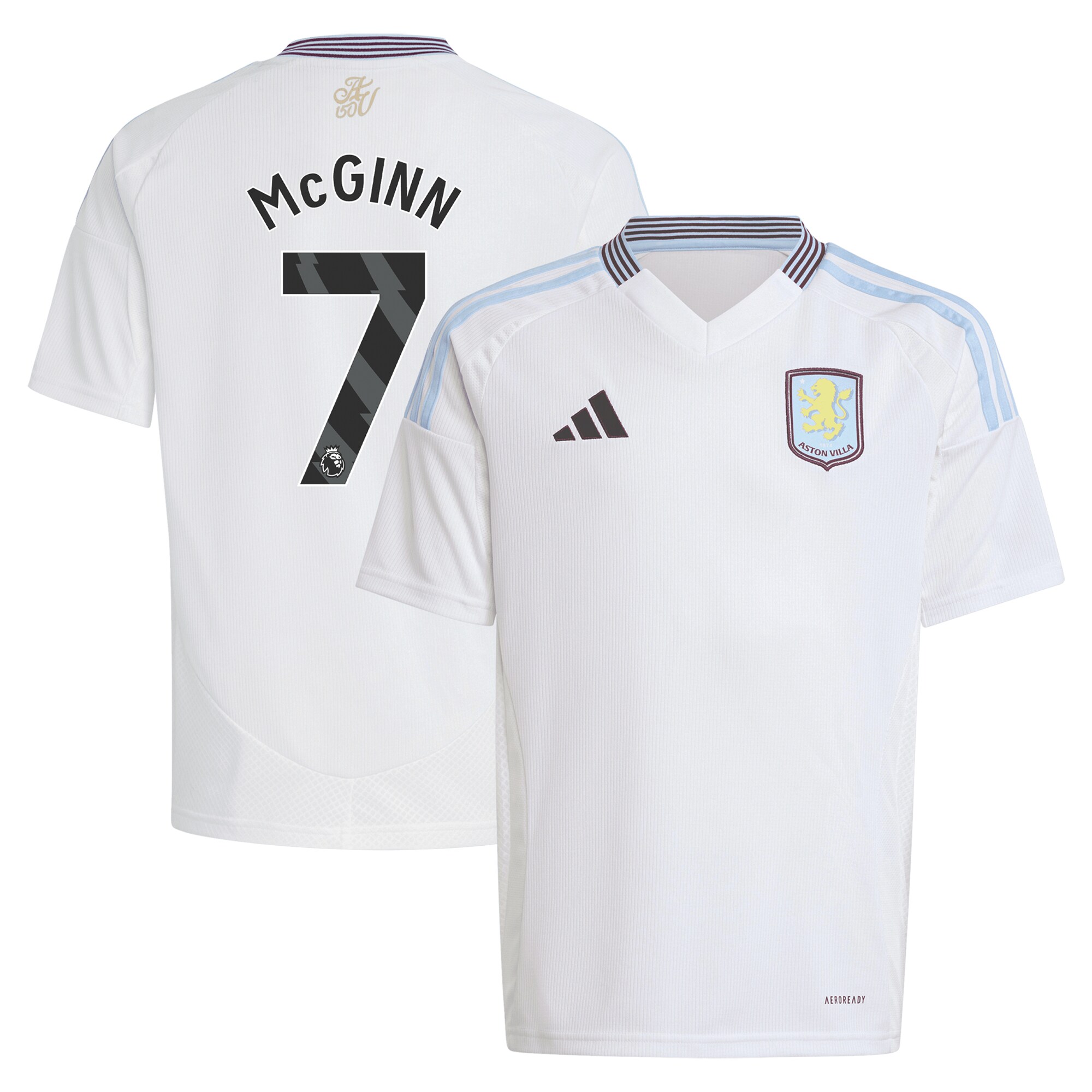 Aston Villa aston villa adidas away shirt 2024-25 – kids with mcginn 7 printing Collection | AVFC Jerseys & Fan Gear