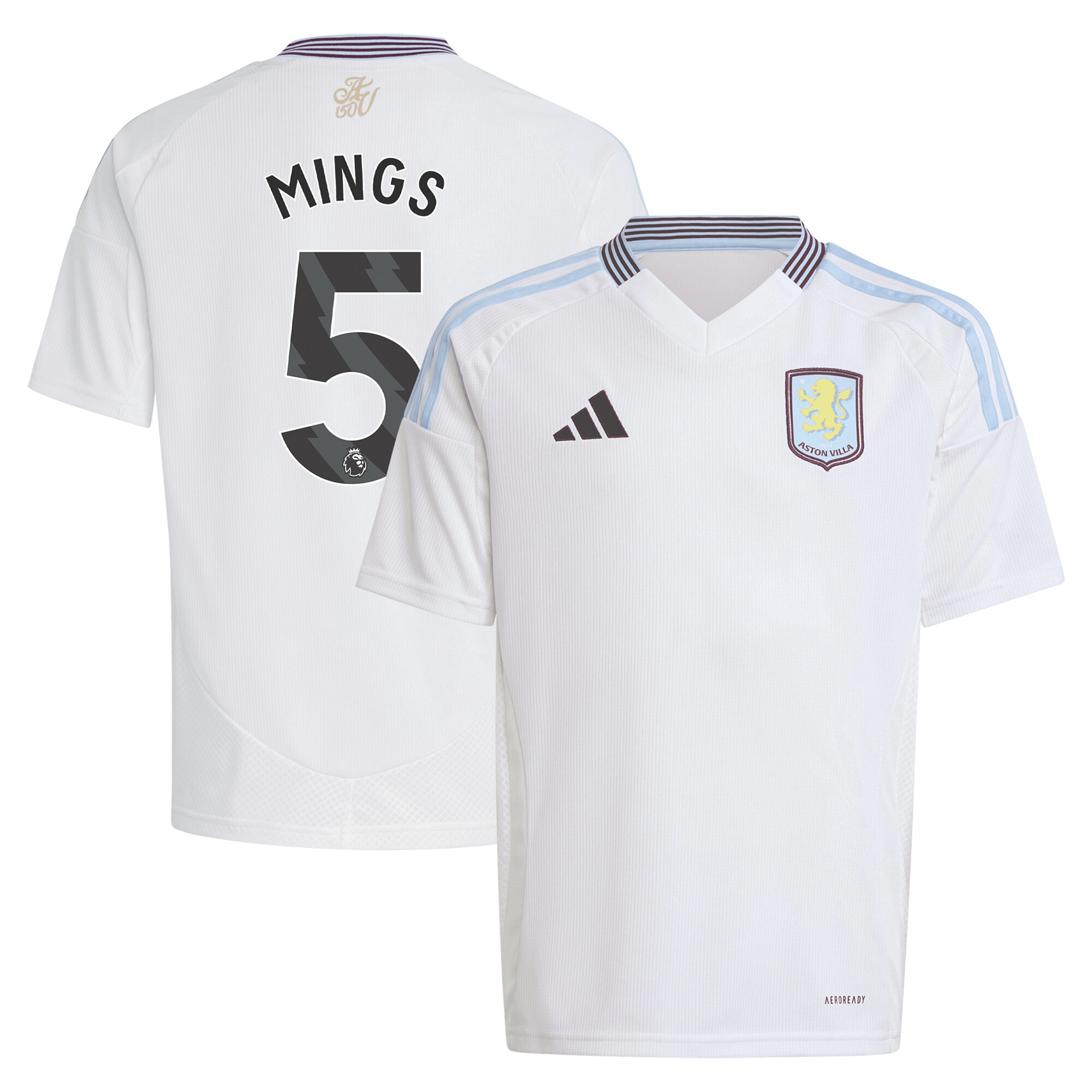 Aston Villa aston villa adidas away shirt 2024-25 – kids with mings 5 printing Collection | AVFC Jerseys & Fan Gear