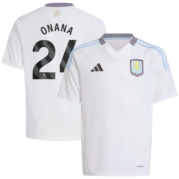 Aston Villa aston villa adidas away shirt 2024-25 – kids with onana 24 printing Collection | AVFC Jerseys & Fan Gear
