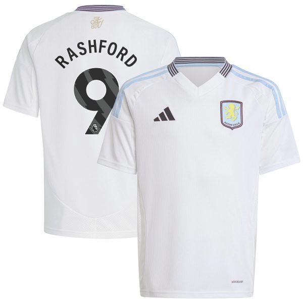 Aston Villa aston villa adidas away shirt 2024-25 – kids with rashford 9 printing Collection | AVFC Jerseys & Fan Gear