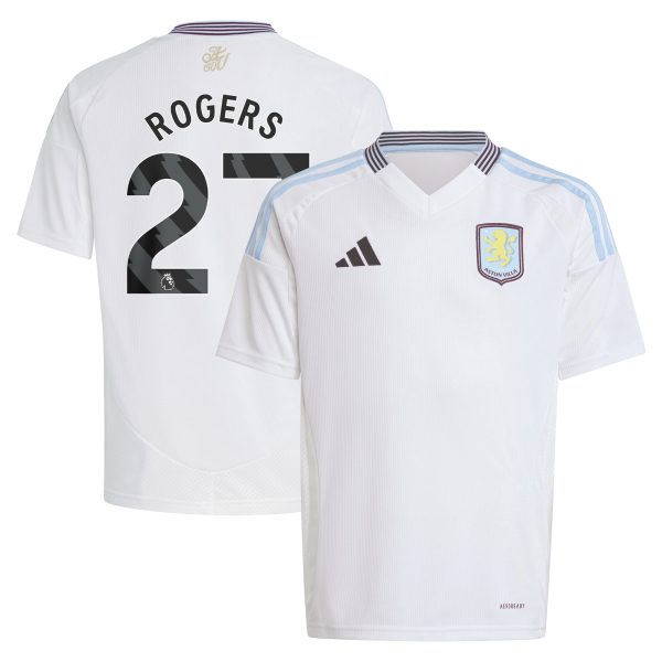 Aston Villa aston villa adidas away shirt 2024-25 – kids with rogers 27 printing Collection | AVFC Jerseys & Fan Gear