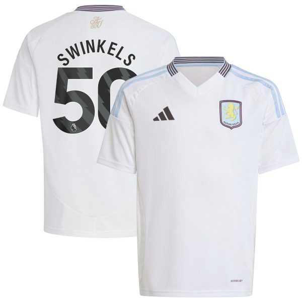 Aston Villa aston villa adidas away shirt 2024-25 – kids with swinkels 50 printing Collection | AVFC Jerseys & Fan Gear
