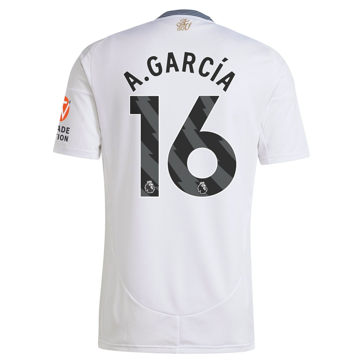 Aston Villa aston villa adidas away shirt 2024-25 with a.garcía 16 printing Collection | AVFC Jerseys & Fan Gear