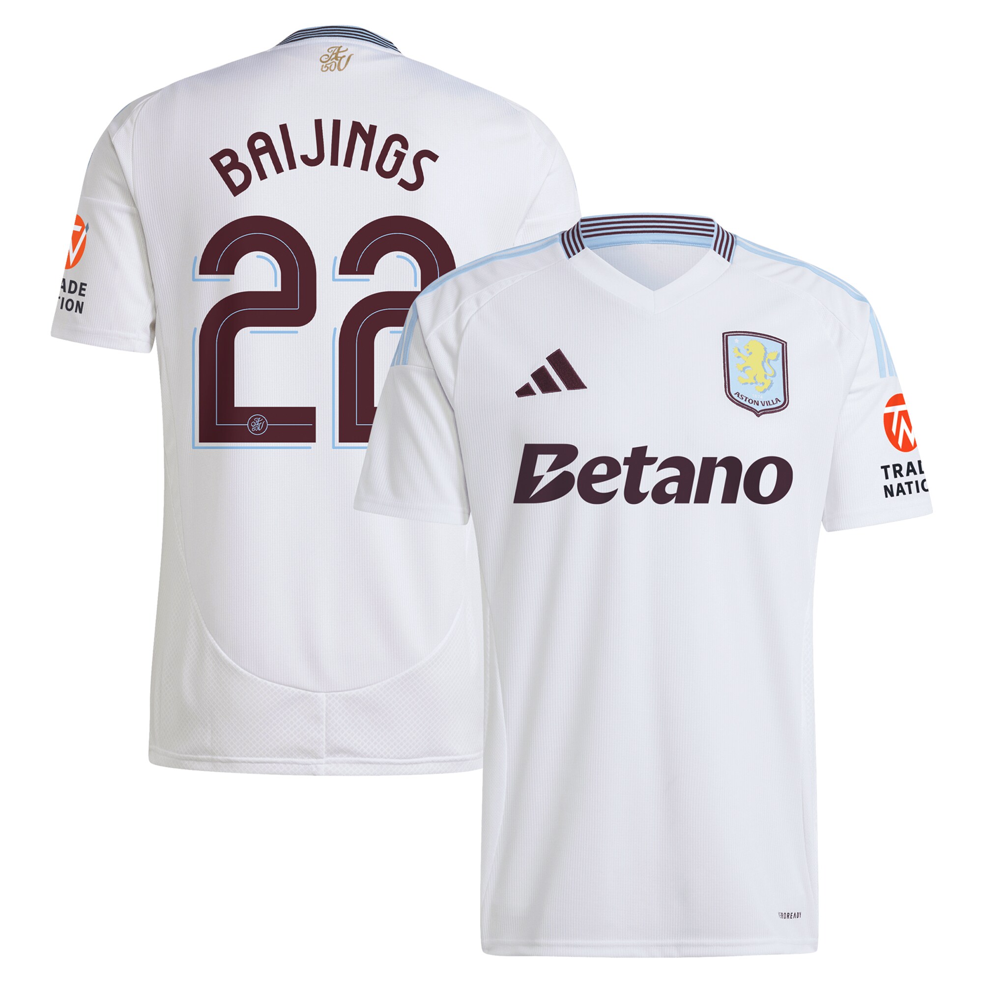Aston Villa aston villa adidas away shirt 2024-25 with baijings 22 cup printing Collection | AVFC Jerseys & Fan Gear
