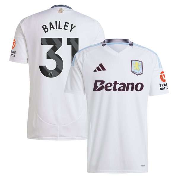 Aston Villa aston villa adidas away shirt 2024-25 with bailey 31 printing Collection | AVFC Jerseys & Fan Gear