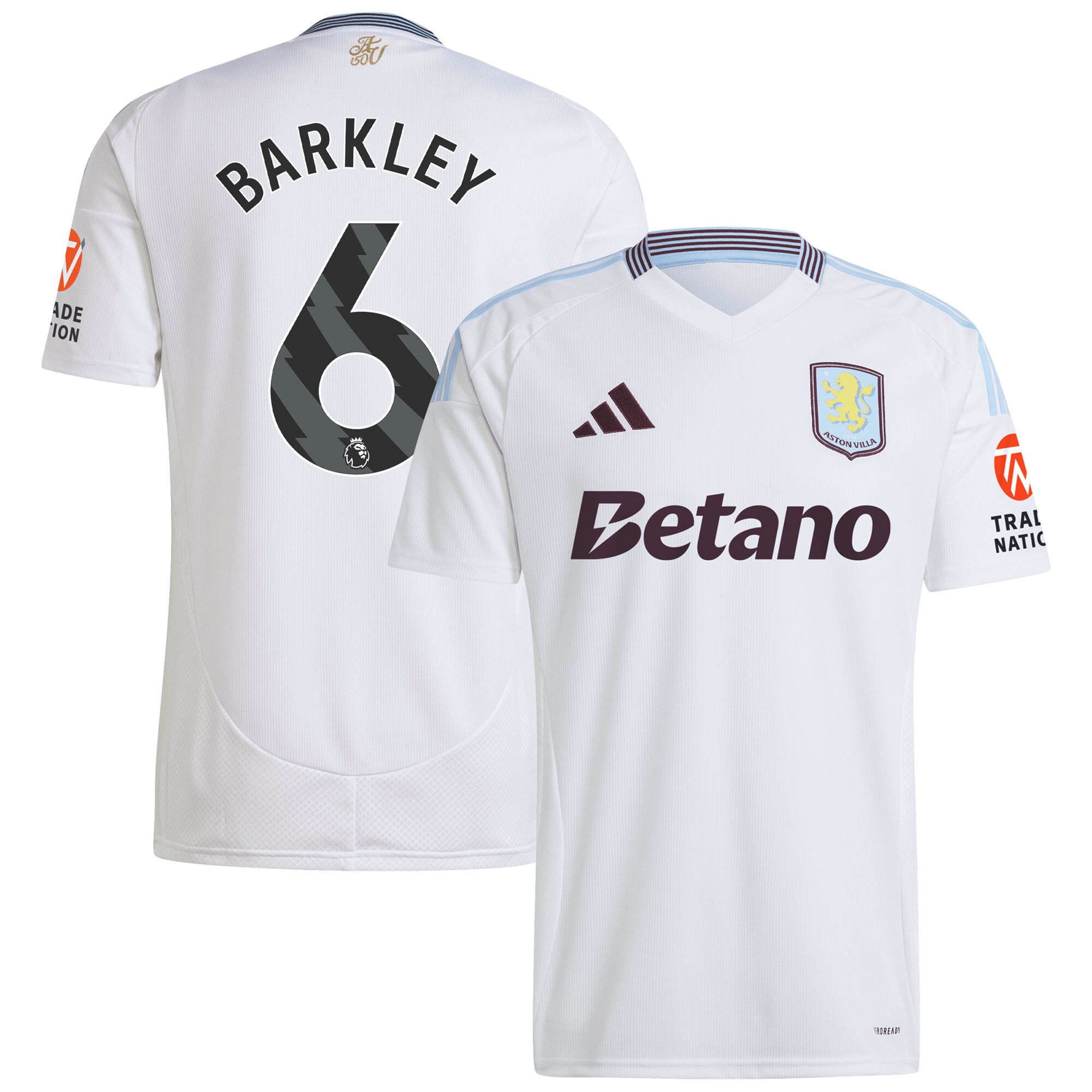 Aston Villa aston villa adidas away shirt 2024-25 with barkley 6 printing Collection | AVFC Jerseys & Fan Gear