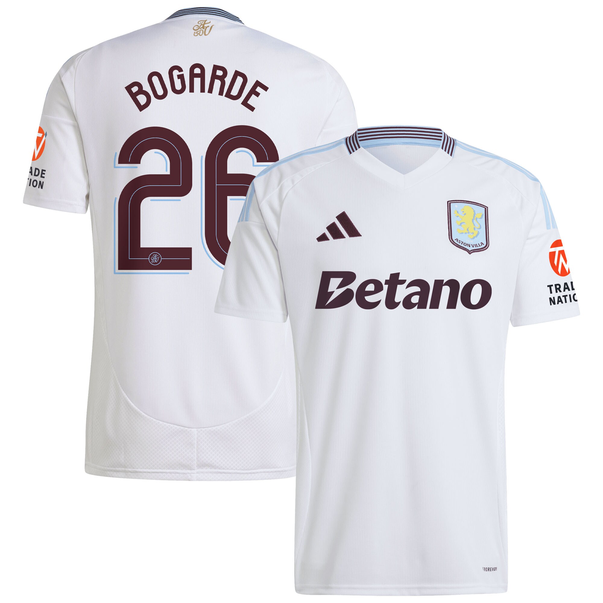 Aston Villa aston villa adidas away shirt 2024-25 with bogarde 26 cup printing Collection | AVFC Jerseys & Fan Gear