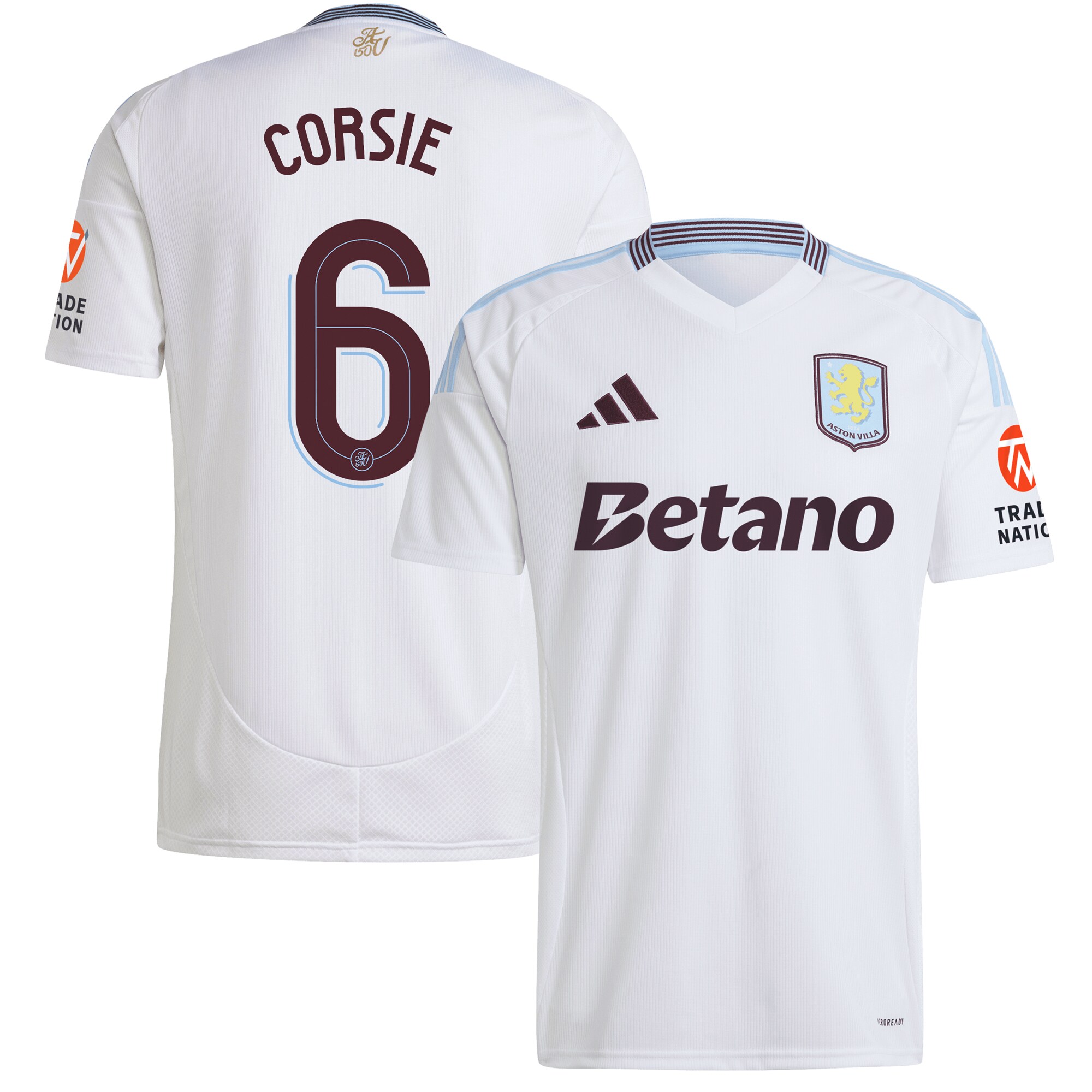 Aston Villa aston villa adidas away shirt 2024-25 with corsie 6 cup printing Collection | AVFC Jerseys & Fan Gear
