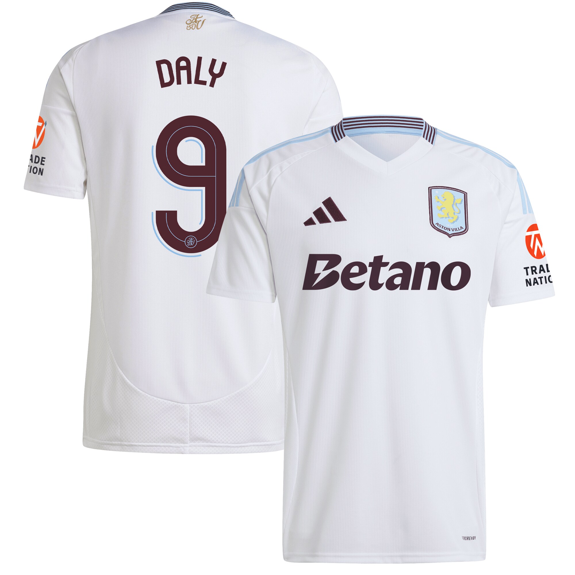 Aston Villa aston villa adidas away shirt 2024-25 with daly 9 cup printing Collection | AVFC Jerseys & Fan Gear