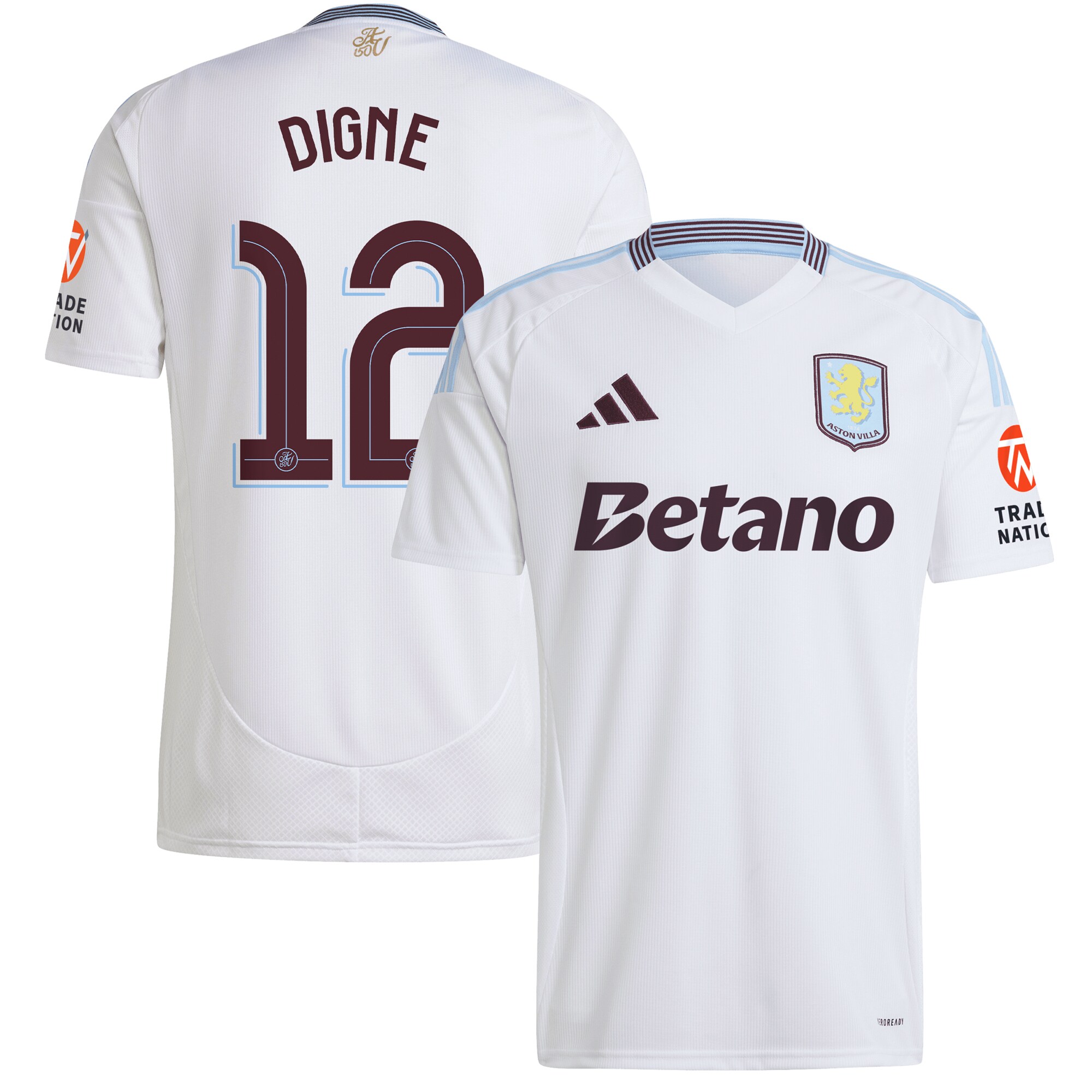 Aston Villa aston villa adidas away shirt 2024-25 with digne 12 cup printing Collection | AVFC Jerseys & Fan Gear