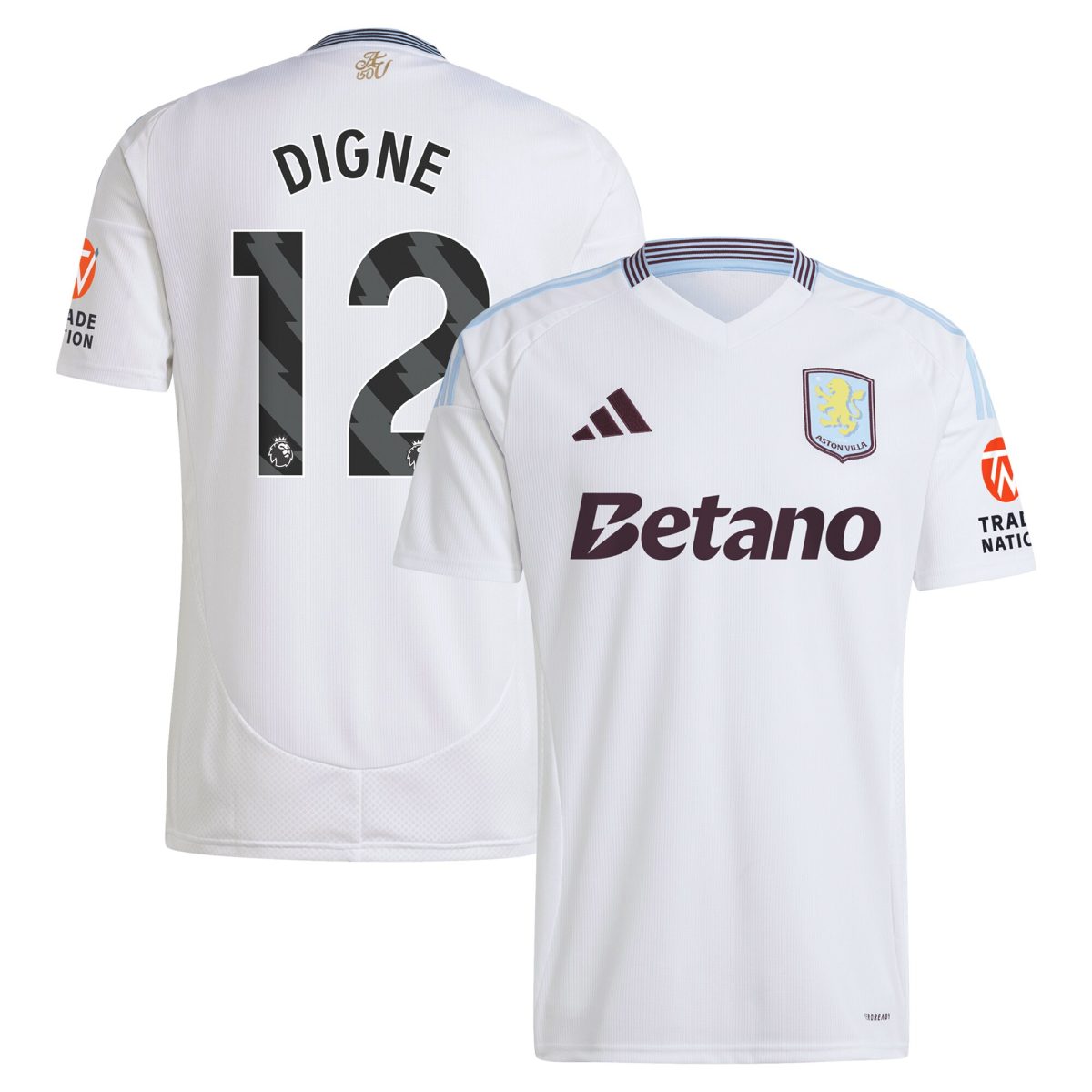 Aston Villa aston villa adidas away shirt 2024-25 with digne 12 printing Collection | AVFC Jerseys & Fan Gear