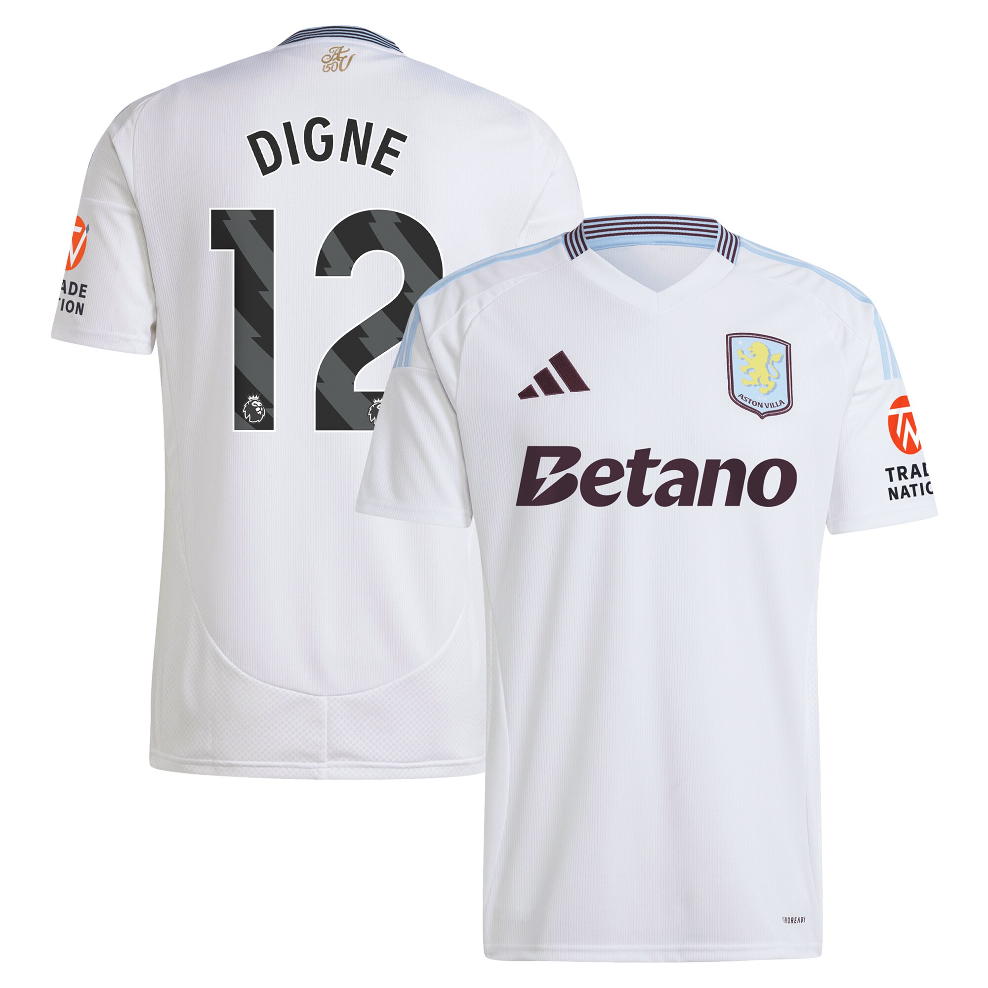 Aston Villa aston villa adidas away shirt 2024-25 with digne 12 printing Collection | AVFC Jerseys & Fan Gear