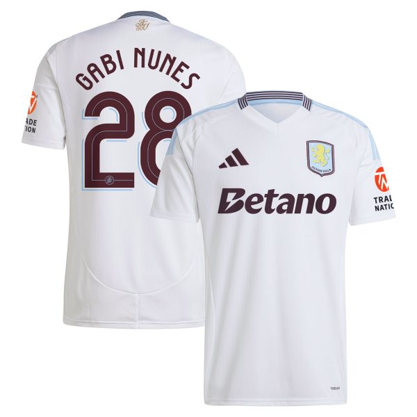 Aston Villa aston villa adidas away shirt 2024-25 with gabi nunes 28 cup printing Collection | AVFC Jerseys & Fan Gear