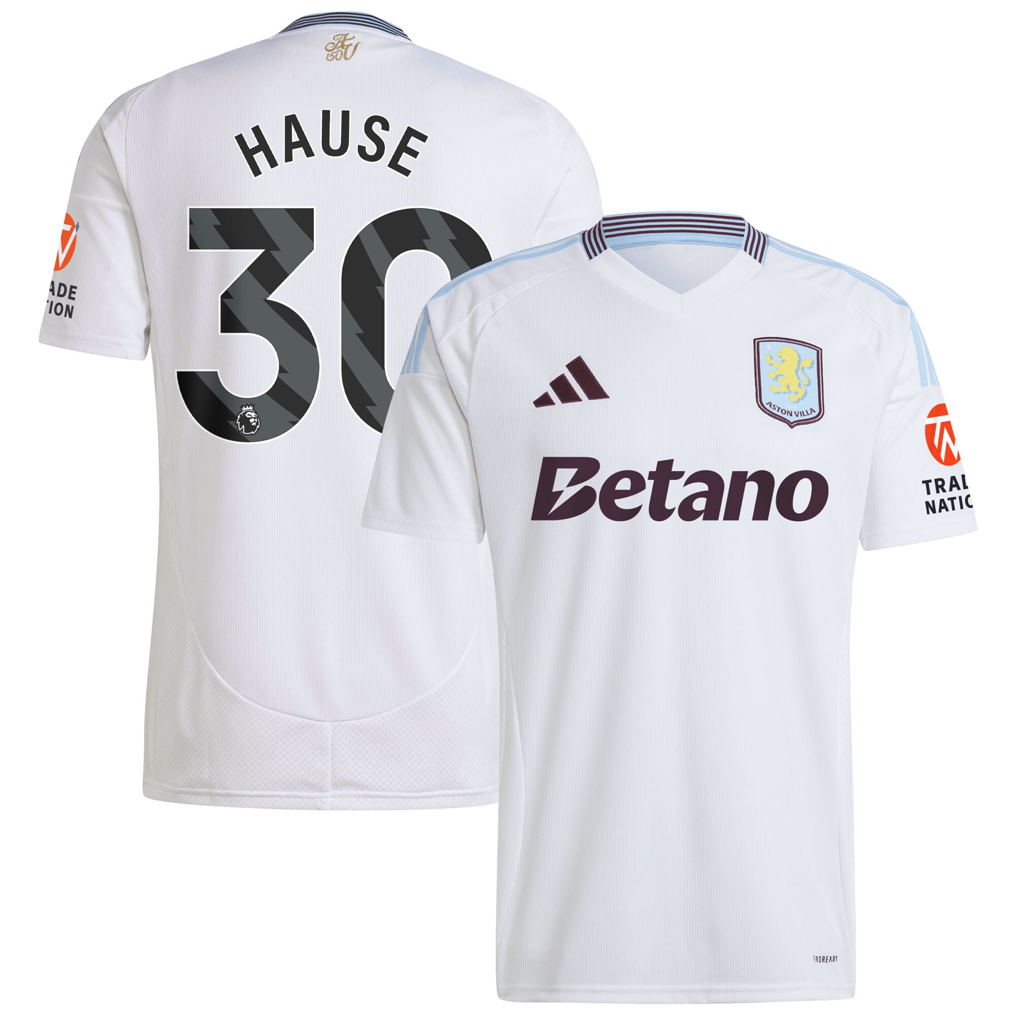 Aston Villa aston villa adidas away shirt 2024-25 with hause 30 printing Collection | AVFC Jerseys & Fan Gear