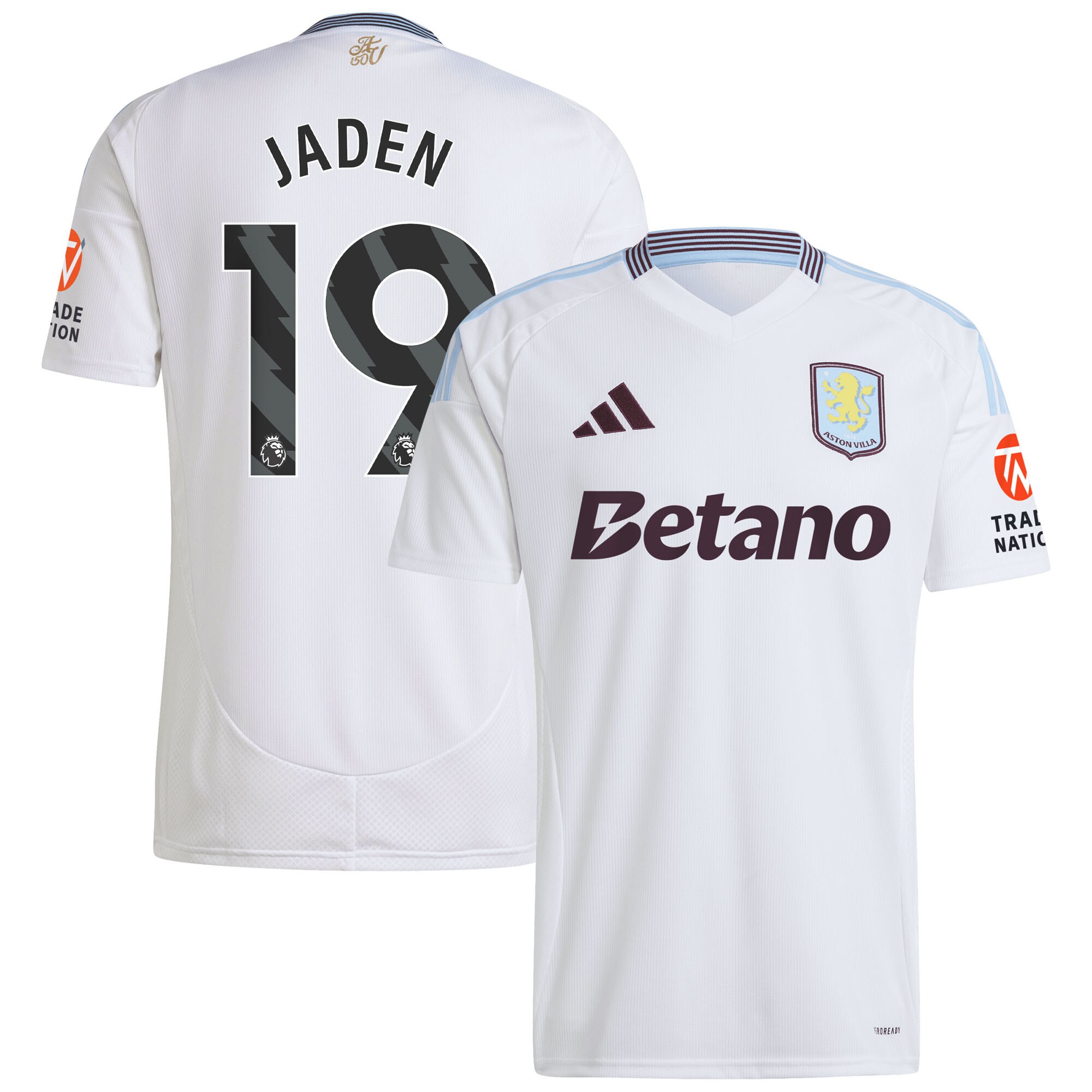 Aston Villa aston villa adidas away shirt 2024-25 with jaden 19 printing Collection | AVFC Jerseys & Fan Gear