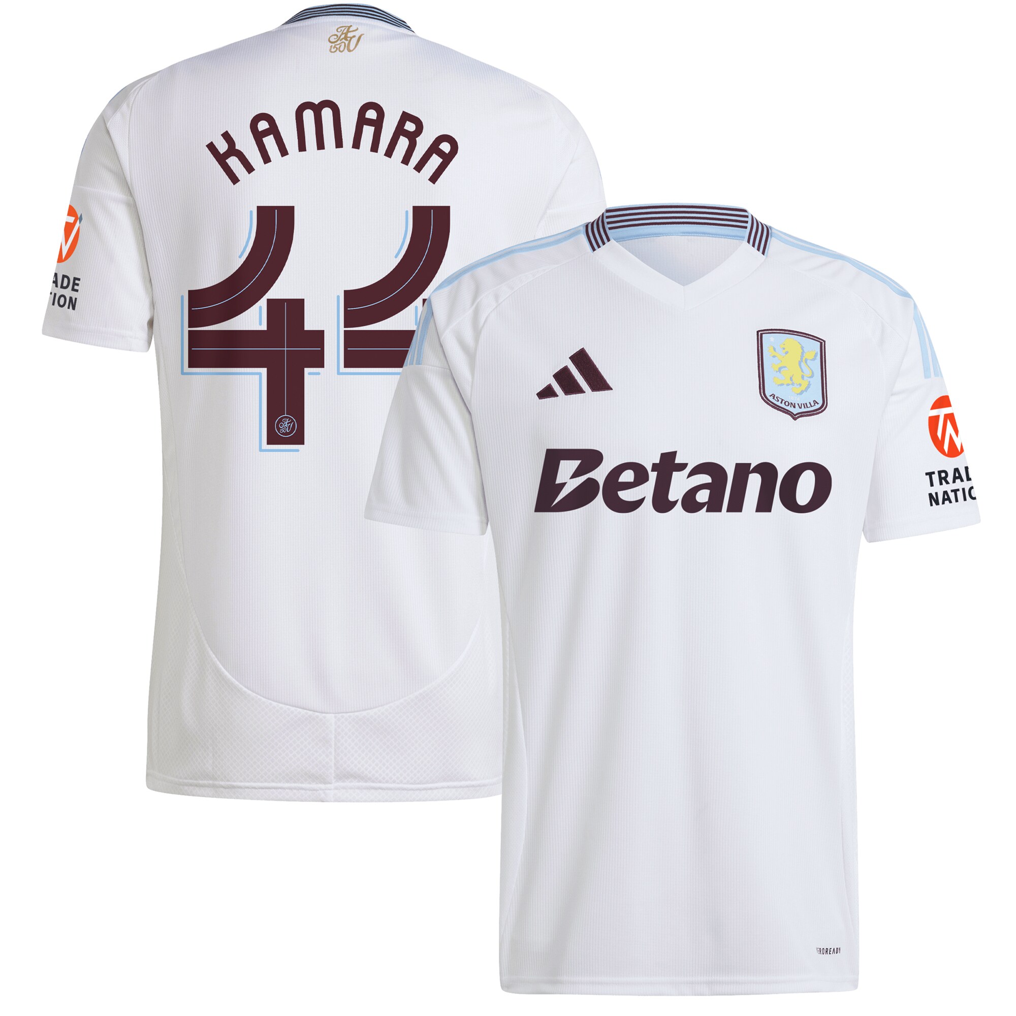 Aston Villa aston villa adidas away shirt 2024-25 with kamara 44 cup printing Collection | AVFC Jerseys & Fan Gear