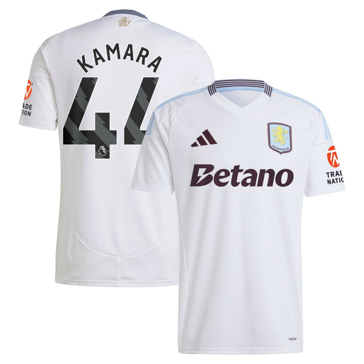 Aston Villa aston villa adidas away shirt 2024-25 with kamara 44 printing Collection | AVFC Jerseys & Fan Gear