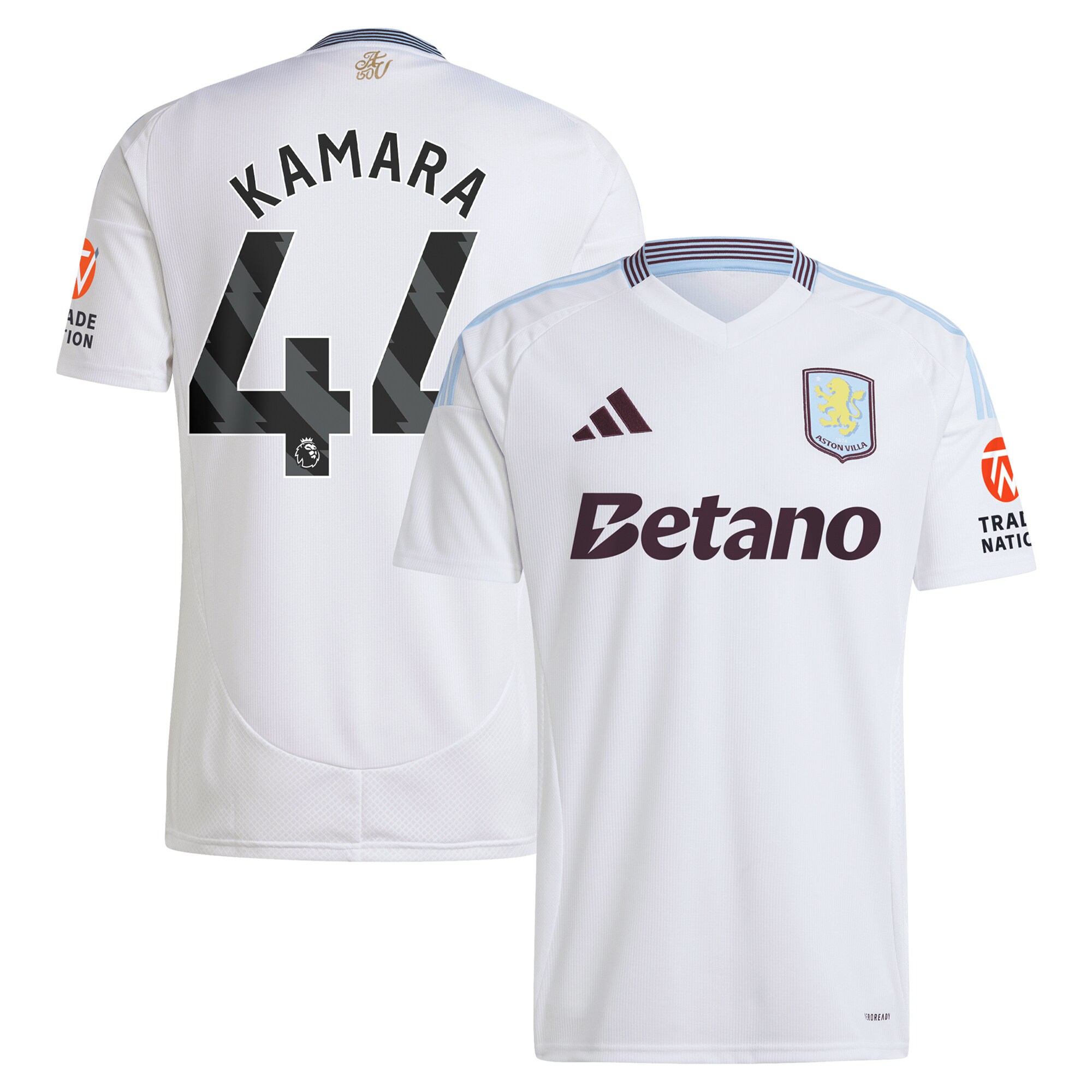 Aston Villa aston villa adidas away shirt 2024-25 with kamara 44 printing Collection | AVFC Jerseys & Fan Gear