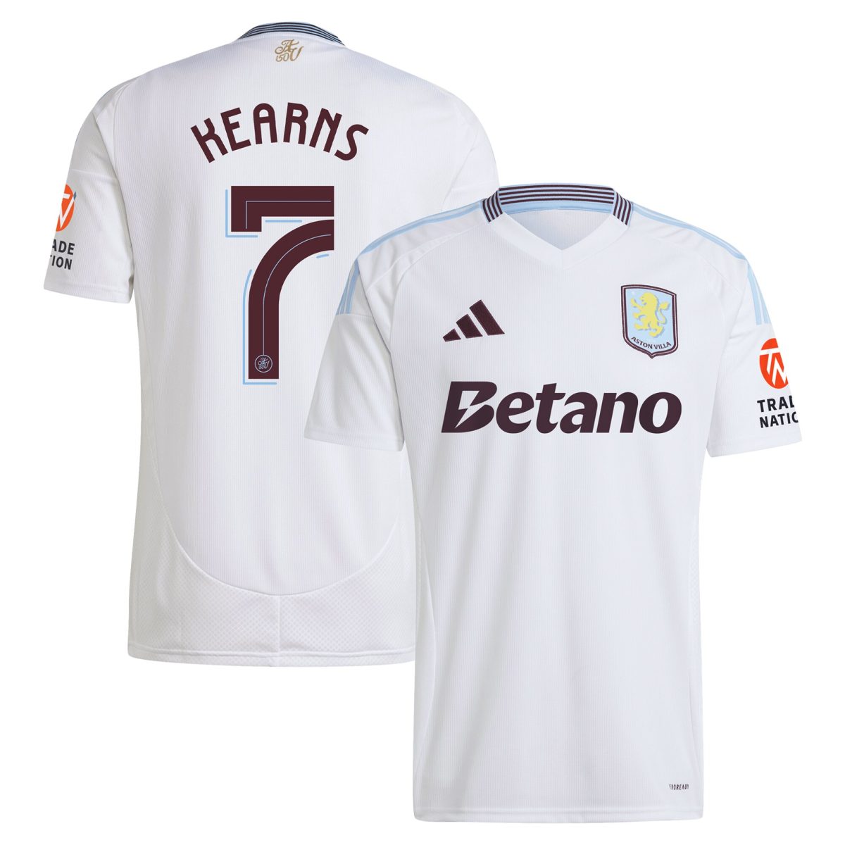 Aston Villa aston villa adidas away shirt 2024-25 with kearns 7 cup printing Collection | AVFC Jerseys & Fan Gear