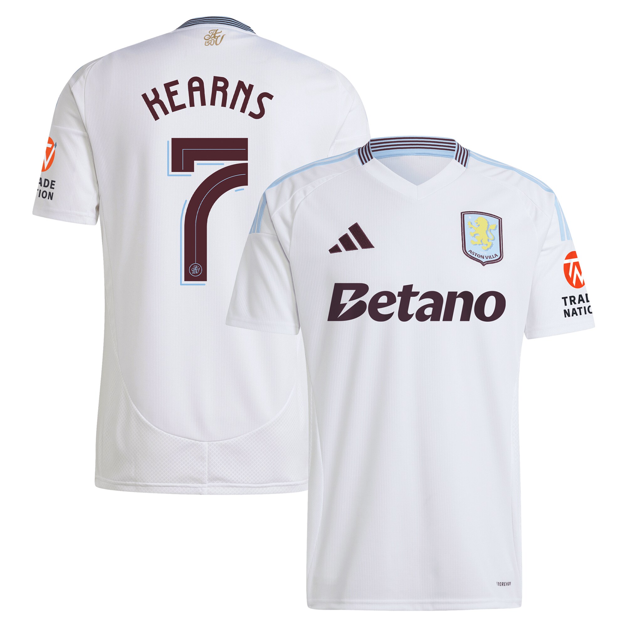 Aston Villa aston villa adidas away shirt 2024-25 with kearns 7 cup printing Collection | AVFC Jerseys & Fan Gear