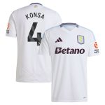 Aston Villa aston villa adidas away shirt 2024-25 with konsa 4 printing Collection | AVFC Jerseys & Fan Gear