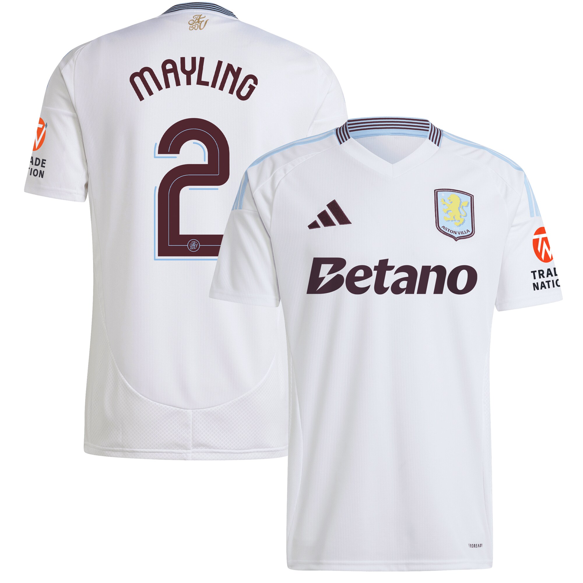Aston Villa aston villa adidas away shirt 2024-25 with mayling 2 cup printing Collection | AVFC Jerseys & Fan Gear