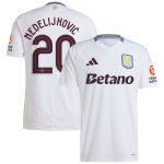 Aston Villa aston villa adidas away shirt 2024-25 with nedeljković 20 cup printing Collection | AVFC Jerseys & Fan Gear