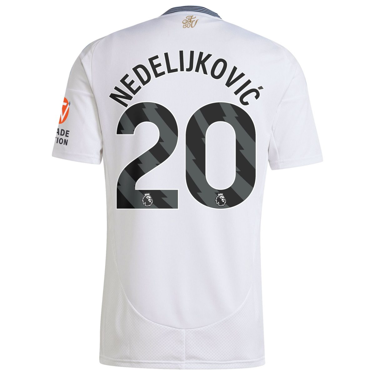 Aston Villa aston villa adidas away shirt 2024-25 with nedeljković 20 printing Collection | AVFC Jerseys & Fan Gear