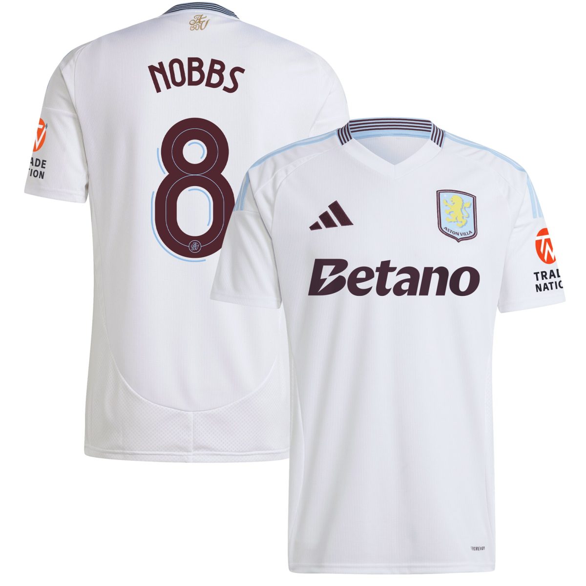 Aston Villa aston villa adidas away shirt 2024-25 with nobbs 8 cup printing Collection | AVFC Jerseys & Fan Gear