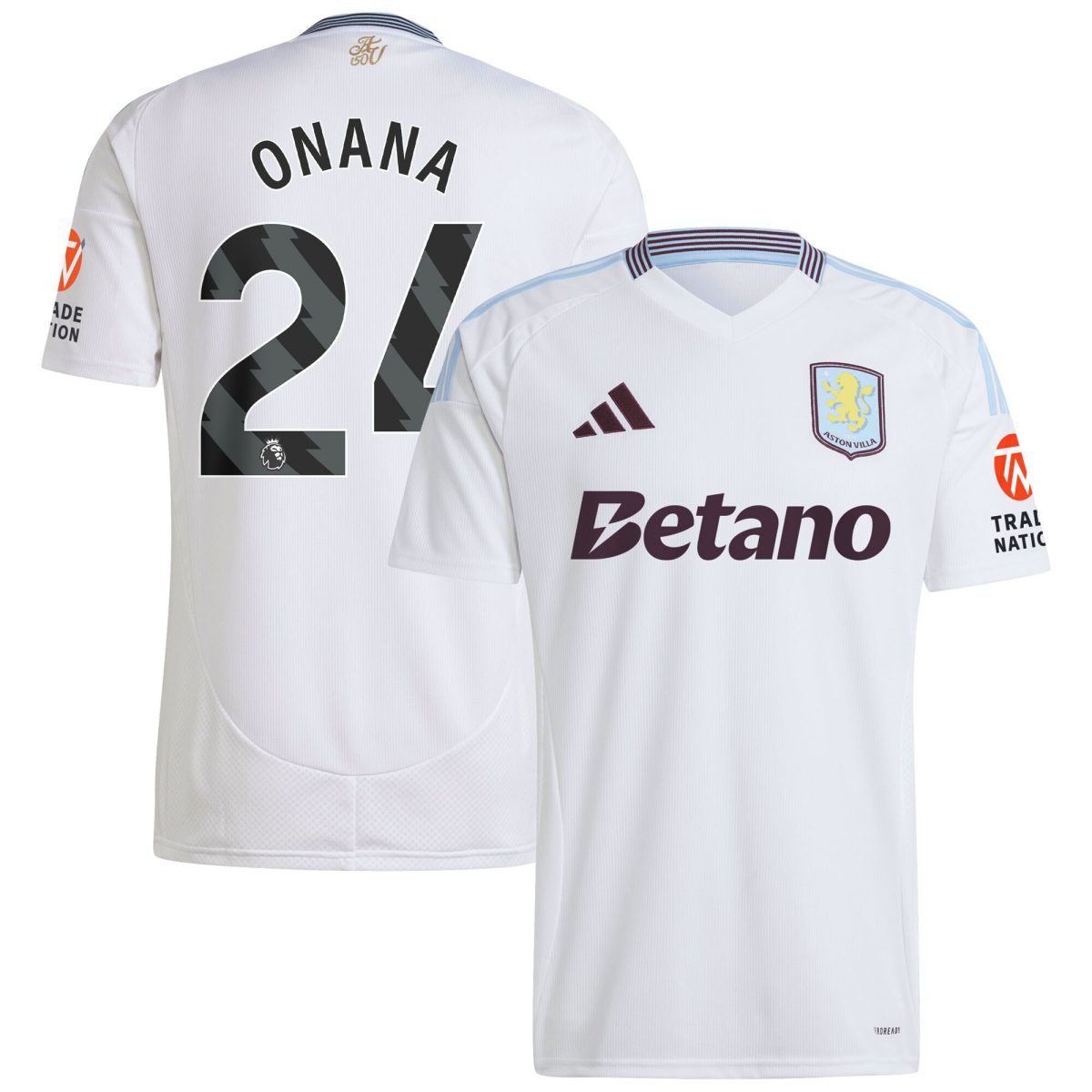 Aston Villa aston villa adidas away shirt 2024-25 with onana 24 printing Collection | AVFC Jerseys & Fan Gear