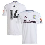 Aston Villa aston villa adidas away shirt 2024-25 with pau 14 printing Collection | AVFC Jerseys & Fan Gear