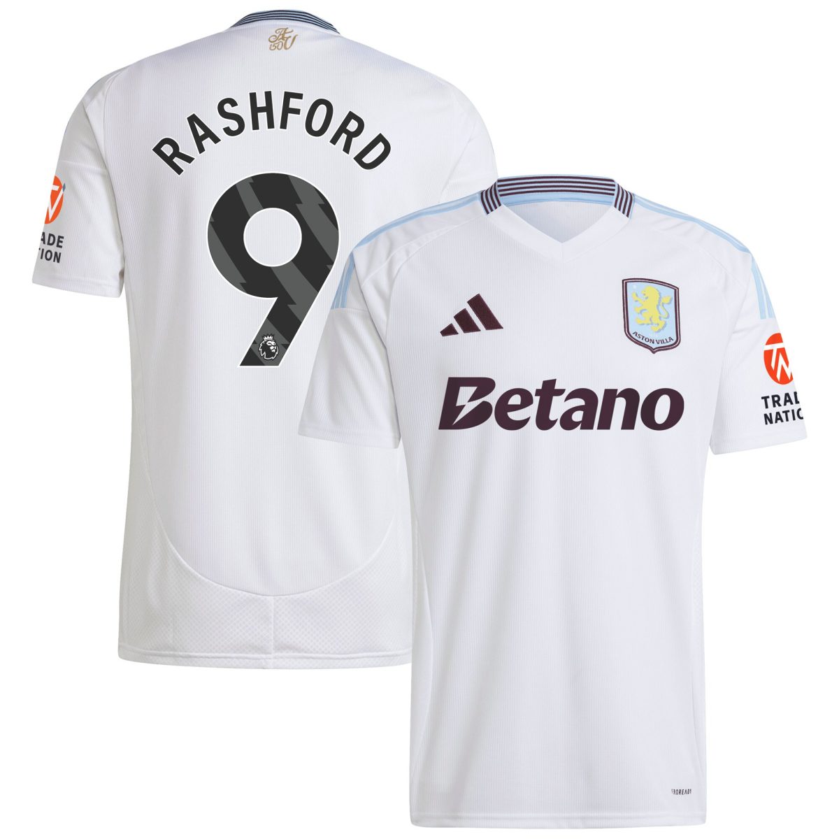 Aston Villa aston villa adidas away shirt 2024-25 with rashford 9 printing Collection | AVFC Jerseys & Fan Gear