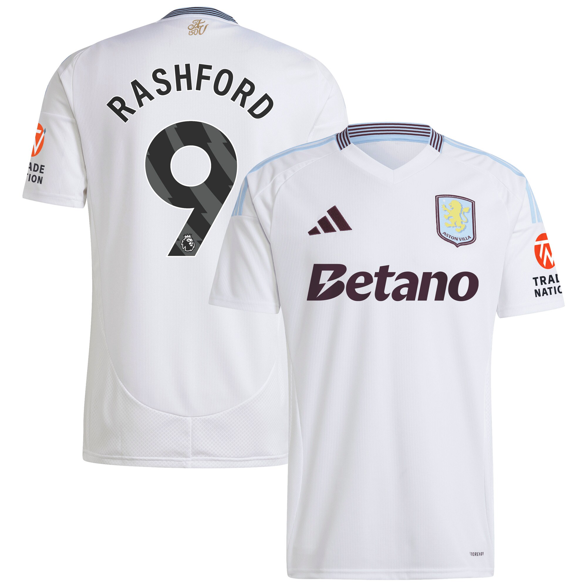 Aston Villa aston villa adidas away shirt 2024-25 with rashford 9 printing Collection | AVFC Jerseys & Fan Gear