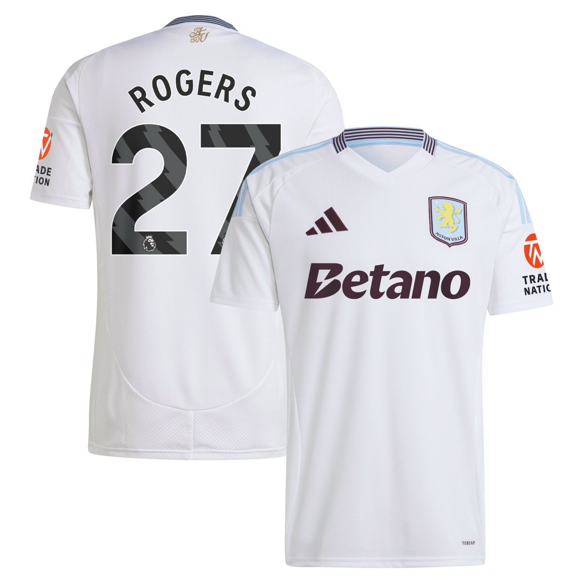 Aston Villa aston villa adidas away shirt 2024-25 with rogers 27 printing Collection | AVFC Jerseys & Fan Gear
