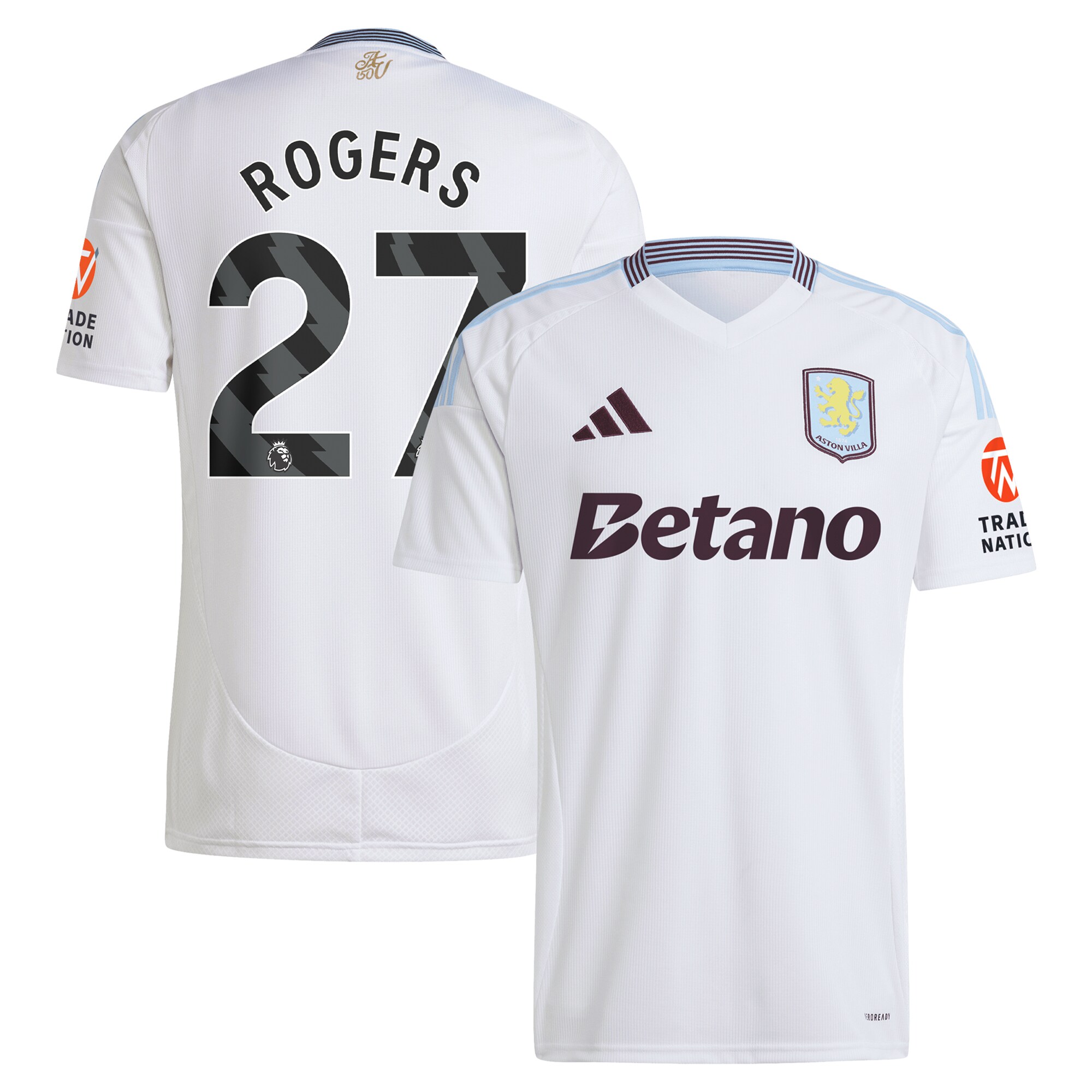 Aston Villa aston villa adidas away shirt 2024-25 with rogers 27 printing Collection | AVFC Jerseys & Fan Gear