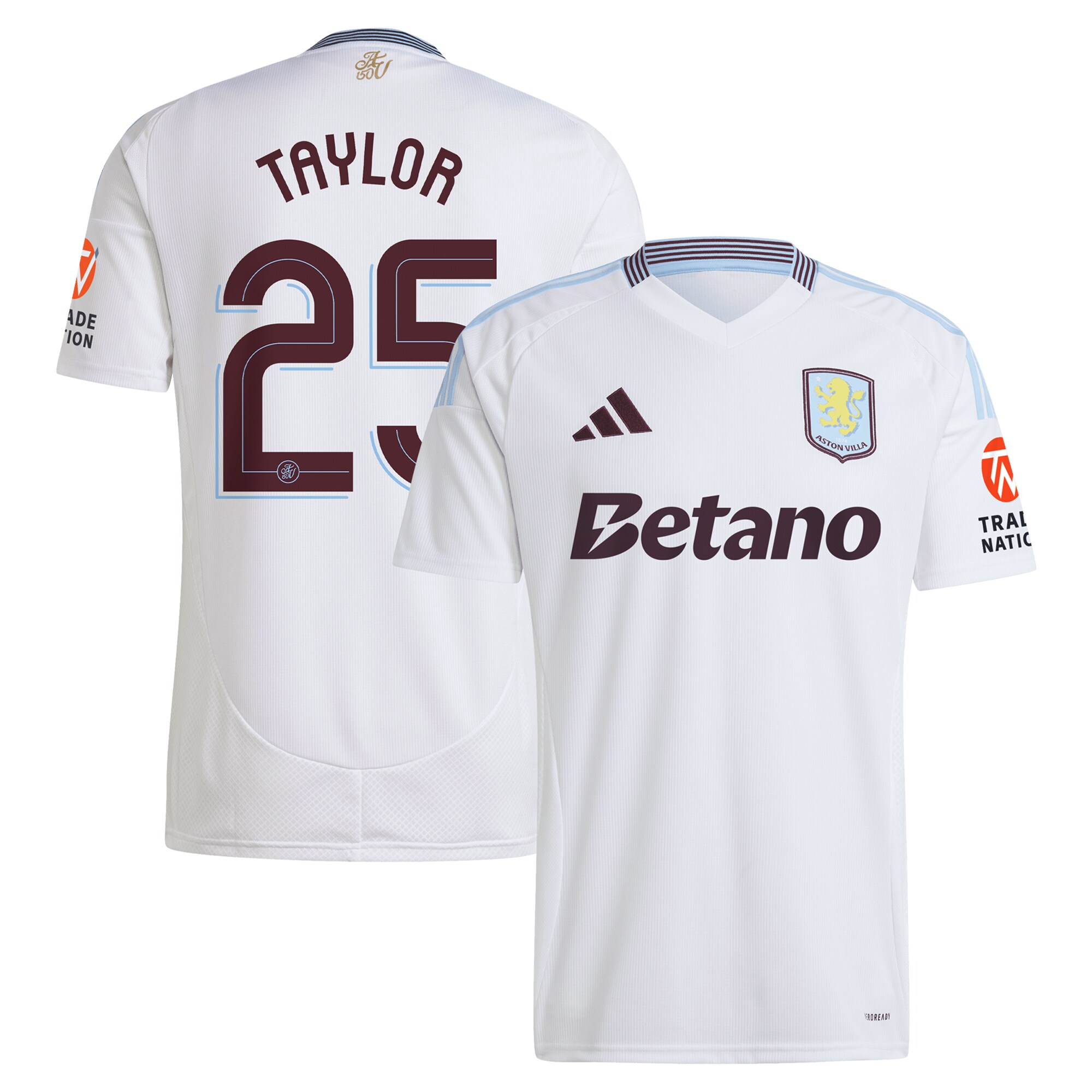 Aston Villa aston villa adidas away shirt 2024-25 with taylor 25 cup printing Collection | AVFC Jerseys & Fan Gear