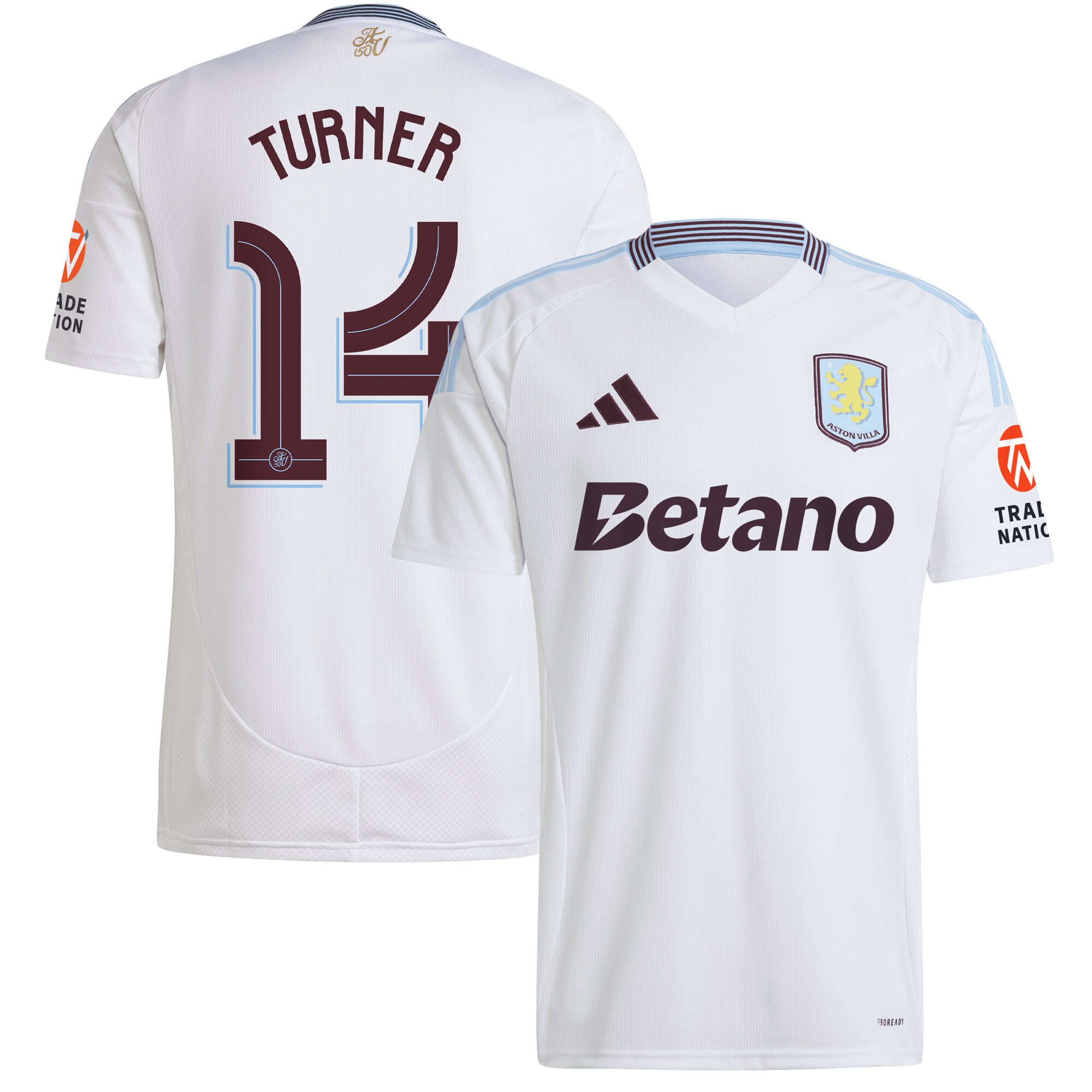 Aston Villa aston villa adidas away shirt 2024-25 with turner 14 cup printing Collection | AVFC Jerseys & Fan Gear