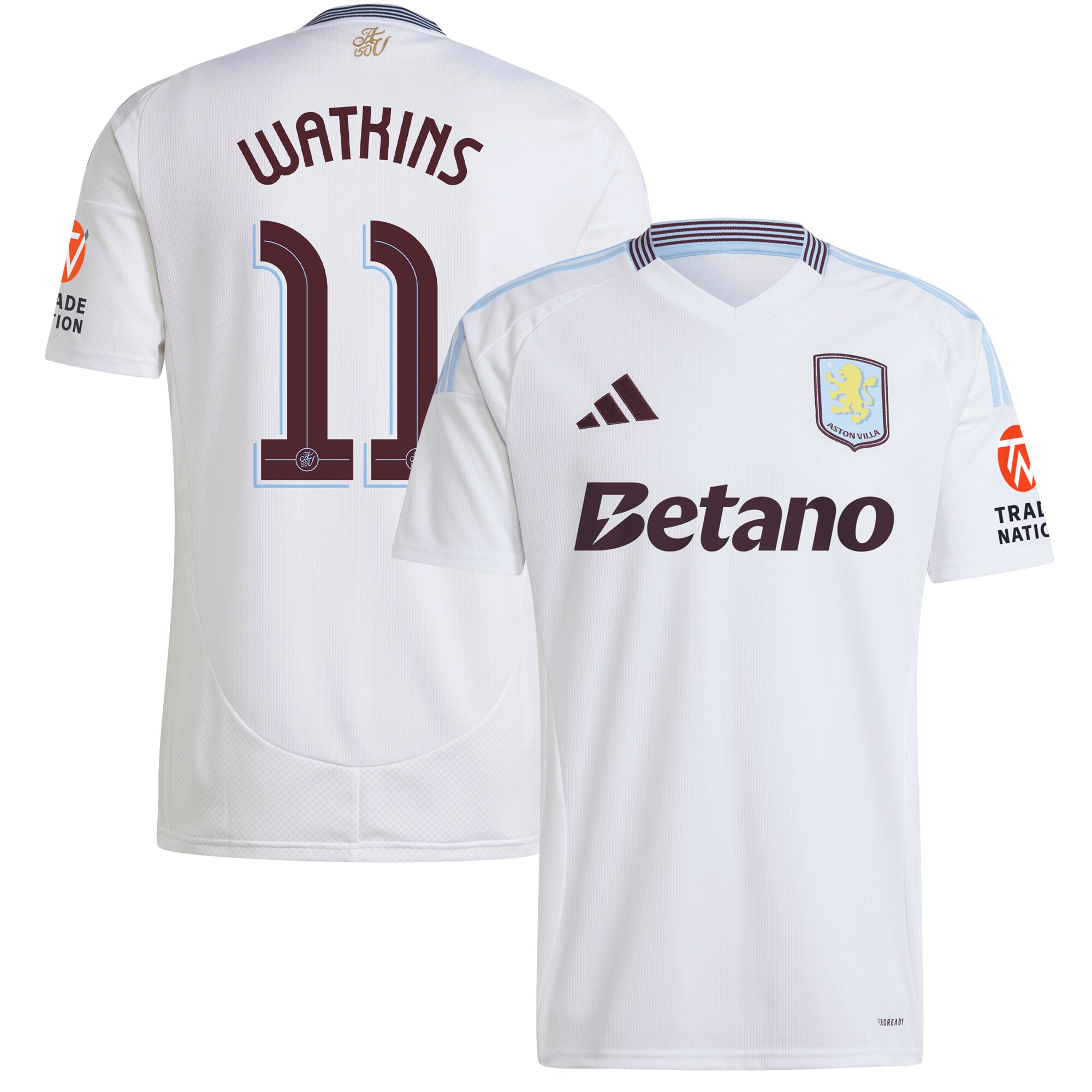 Aston Villa aston villa adidas away shirt 2024-25 with watkins 11 cup printing Collection | AVFC Jerseys & Fan Gear