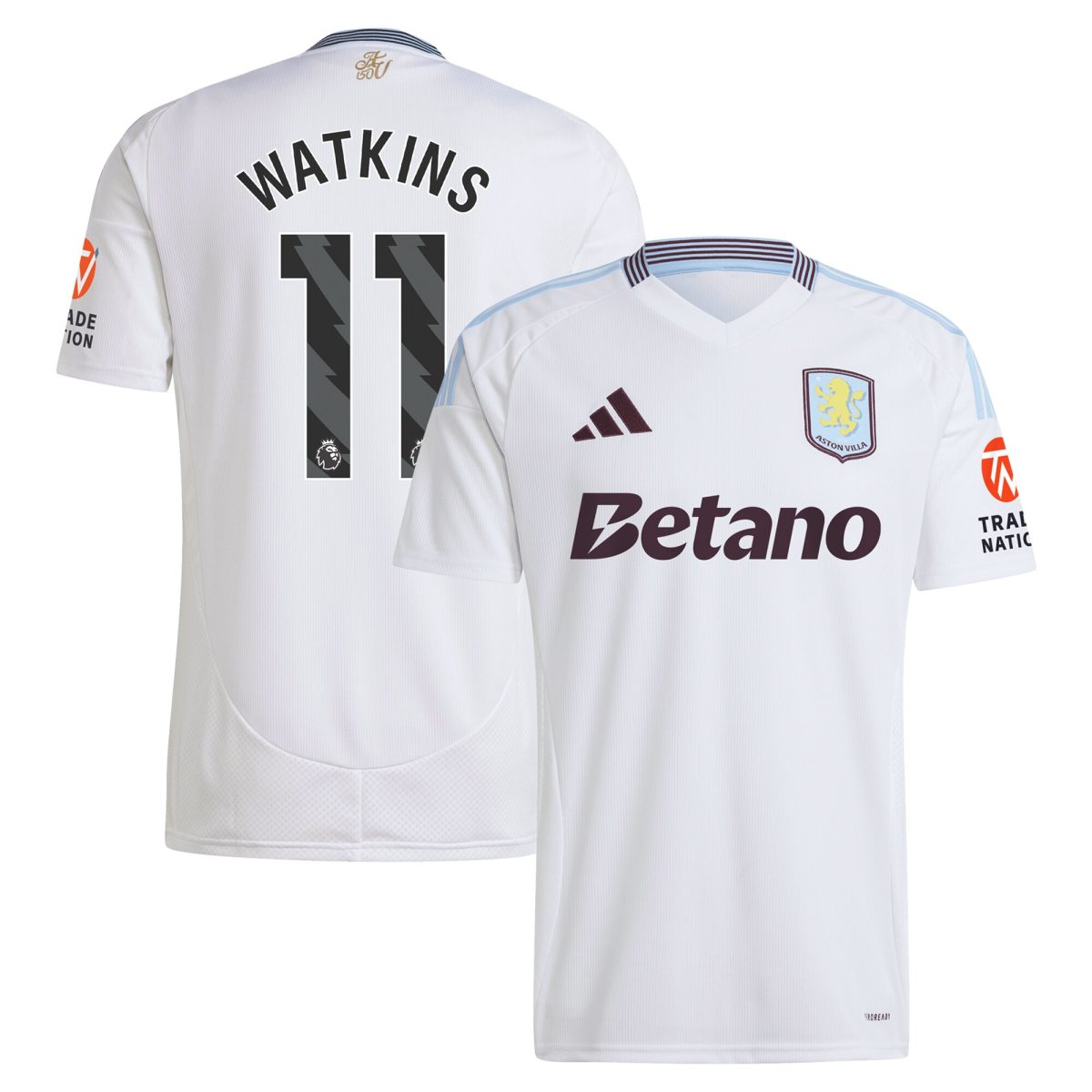Aston Villa aston villa adidas away shirt 2024-25 with watkins 11 printing Collection | AVFC Jerseys & Fan Gear