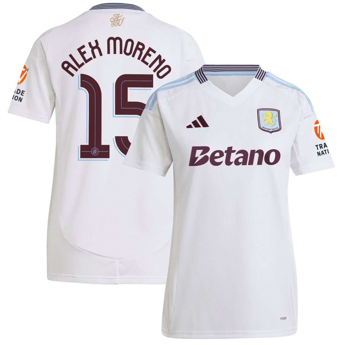 Aston Villa aston villa adidas away shirt 2024-25 – womens with alex moreno 15 cup printing Collection | AVFC Jerseys & Fan Gear