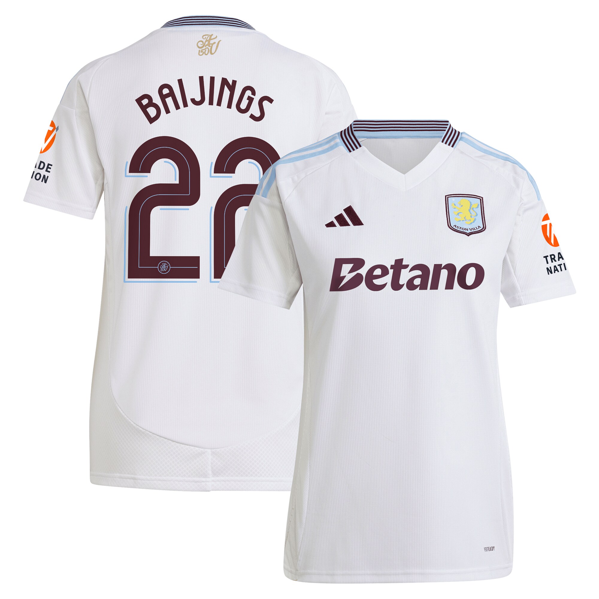 Aston Villa aston villa adidas away shirt 2024-25 – womens with baijings 22 cup printing Collection | AVFC Jerseys & Fan Gear