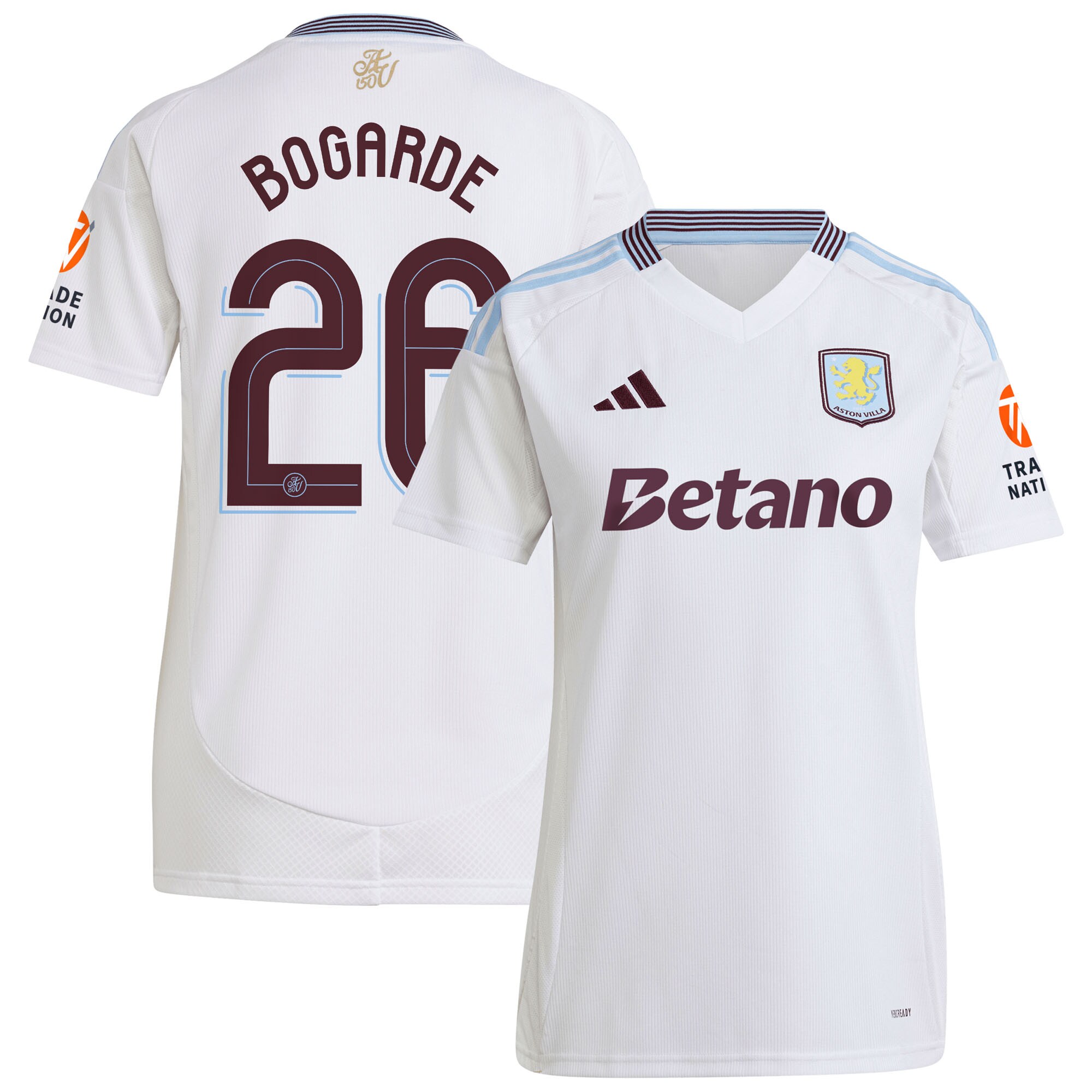 Aston Villa aston villa adidas away shirt 2024-25 – womens with bogarde 26 cup printing Collection | AVFC Jerseys & Fan Gear