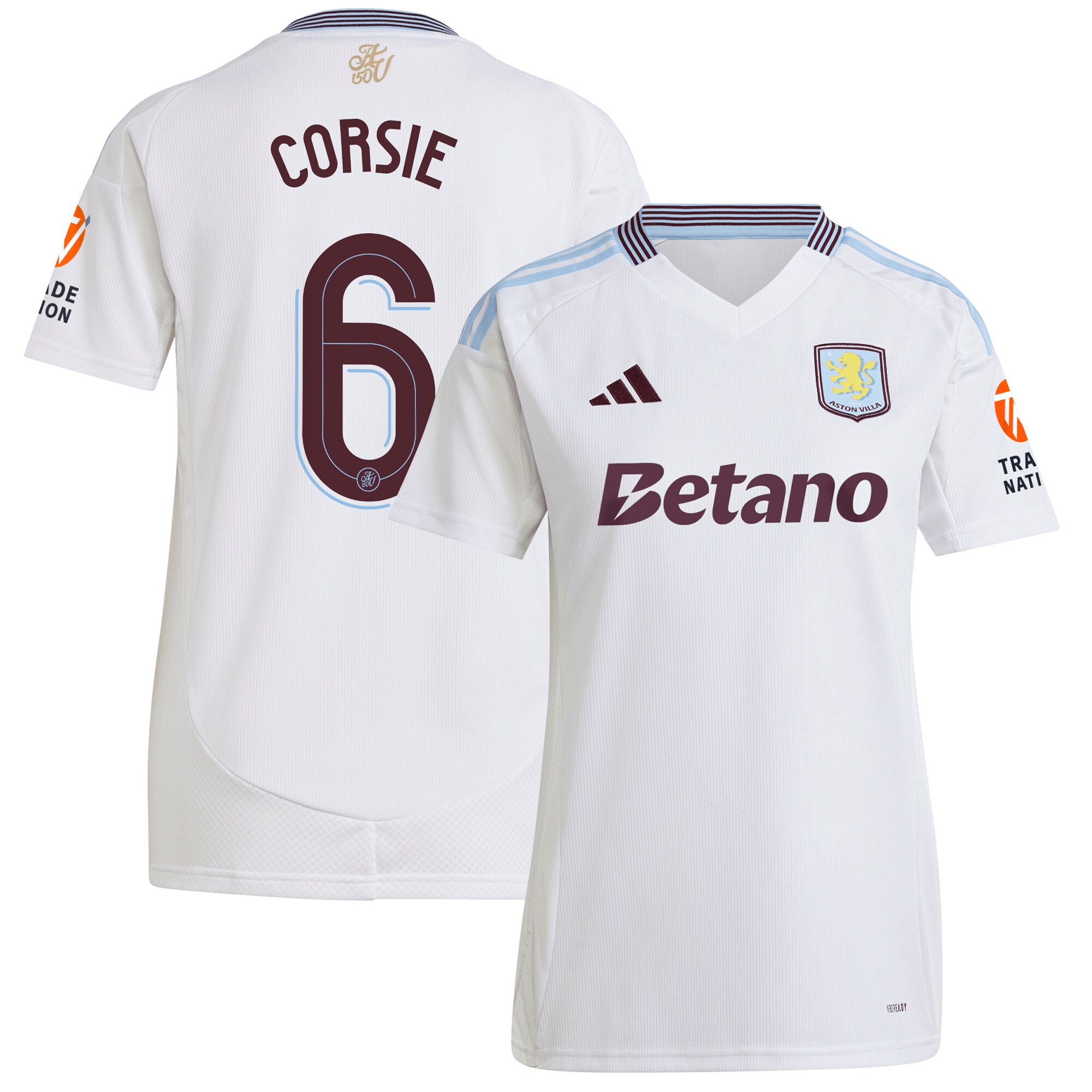 Aston Villa aston villa adidas away shirt 2024-25 – womens with corsie 6 cup printing Collection | AVFC Jerseys & Fan Gear