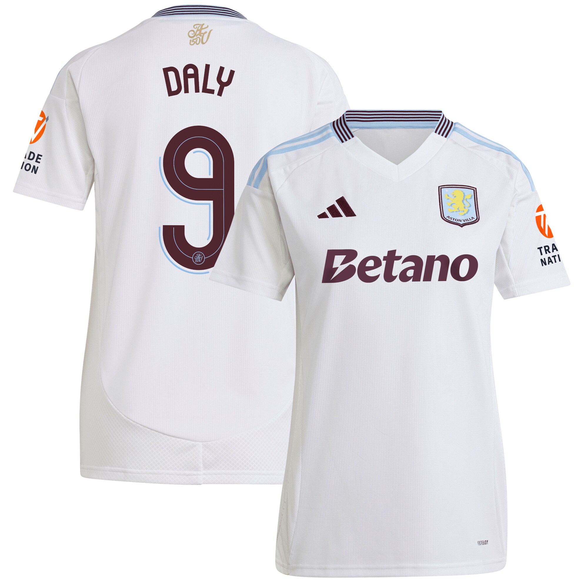 Aston Villa aston villa adidas away shirt 2024-25 – womens with daly 9 cup printing Collection | AVFC Jerseys & Fan Gear