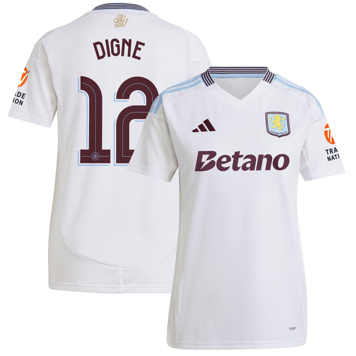 Aston Villa aston villa adidas away shirt 2024-25 – womens with digne 12 cup printing Collection | AVFC Jerseys & Fan Gear