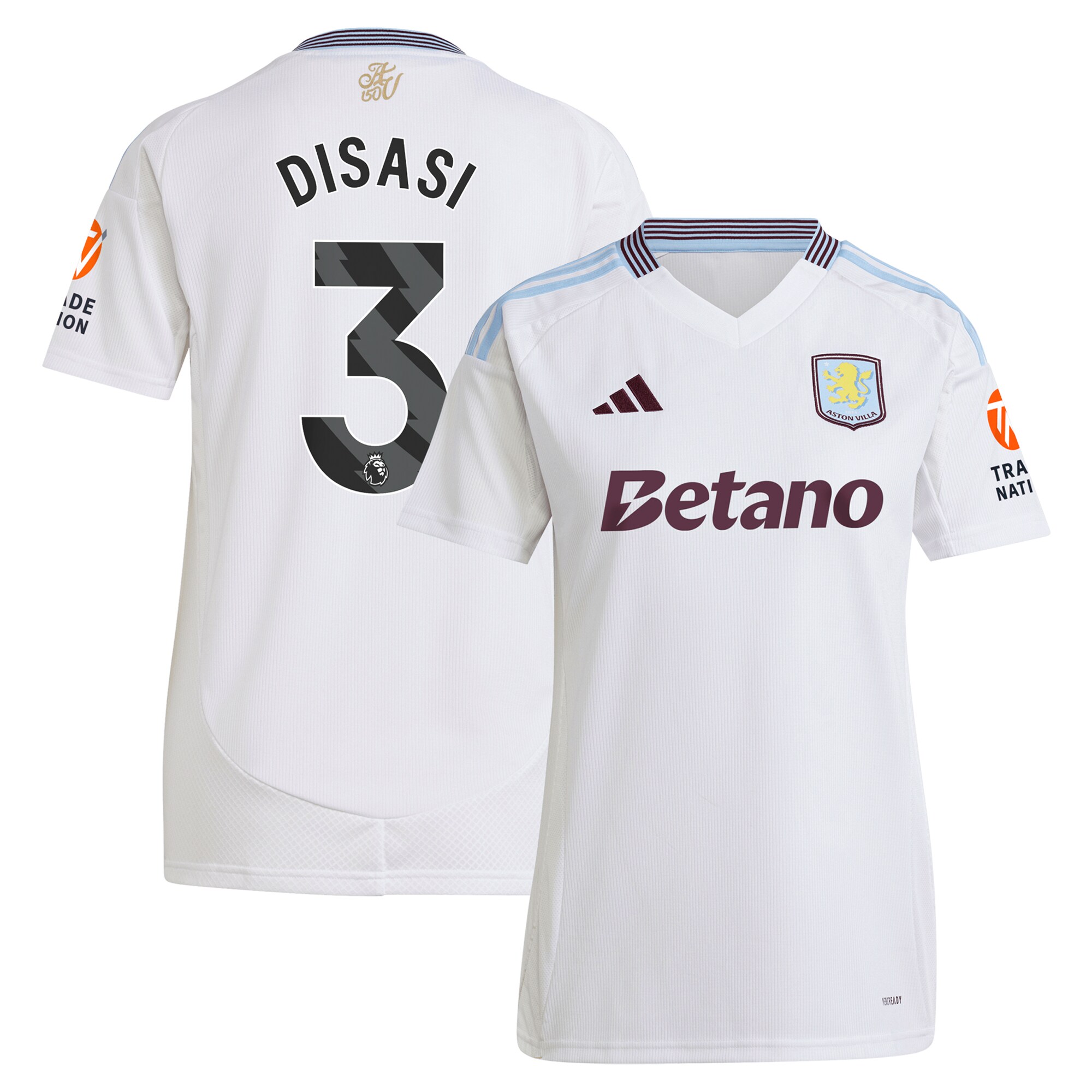 Aston Villa aston villa adidas away shirt 2024-25 – womens with disasi 3 printing Collection | AVFC Jerseys & Fan Gear