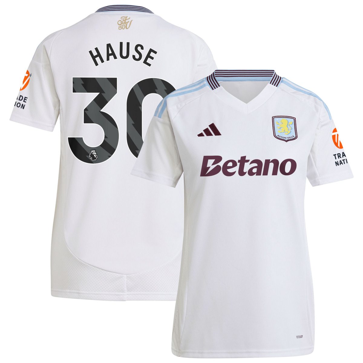 Aston Villa aston villa adidas away shirt 2024-25 – womens with hause 30 printing Collection | AVFC Jerseys & Fan Gear