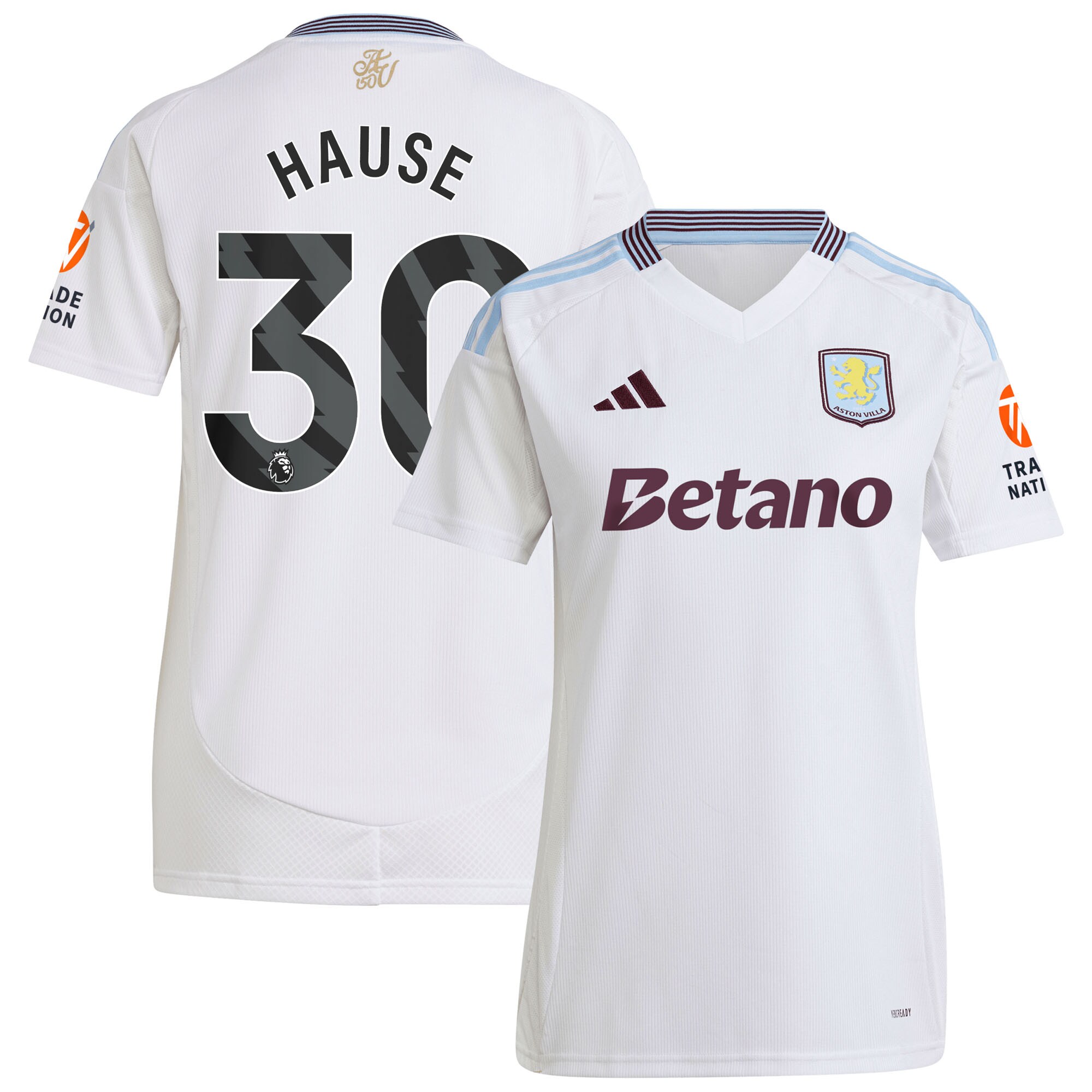 Aston Villa aston villa adidas away shirt 2024-25 – womens with hause 30 printing Collection | AVFC Jerseys & Fan Gear